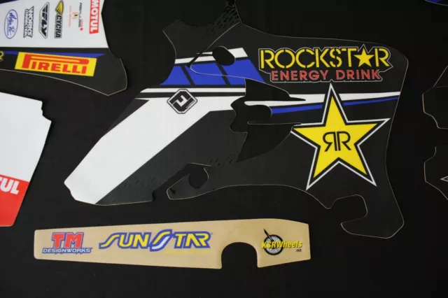 Yamaha Yzf 250-450 2003-2005 Rockstar Flu Mx Graphics Kit Sticker Kit Stickers