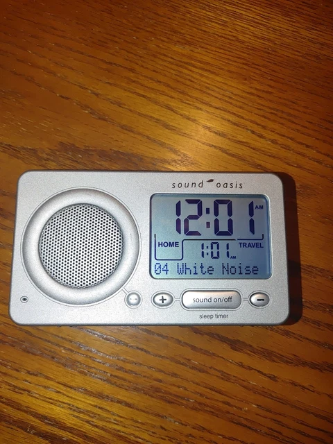 Sound oasis Travel Sleep Sound Machine with Alarm model  S-850