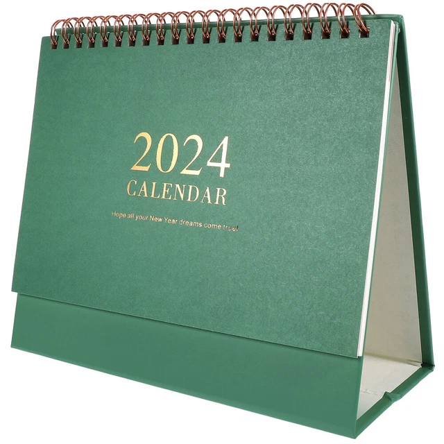OFFICE DESK CALENDAR Paper Made 2024 Calendar Freestanding Simple