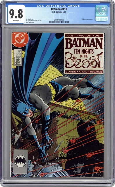 Batman #418 CGC 9.8 1988 4091667015