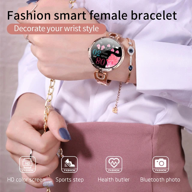 SMART WATCH WOMEN Waterproof Lady Smartwatch Blood Pressure Heart