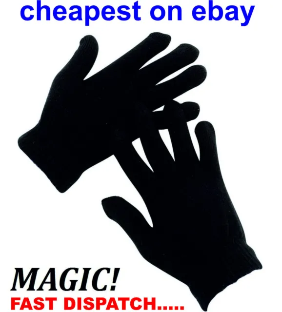 Black Magic Gloves Unisex one size Stretchable Wholesale Job lot Multi Listing