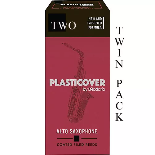 Twin Pack Plasticover Alto Saxophone Reeds Strengths 2 2.5 3 3.5 Free Delivery