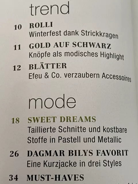 Zeitschrift "BURDA STYLE" mit Schnittmuster und Anleitung, Nr. 10/2012, Beauty 2