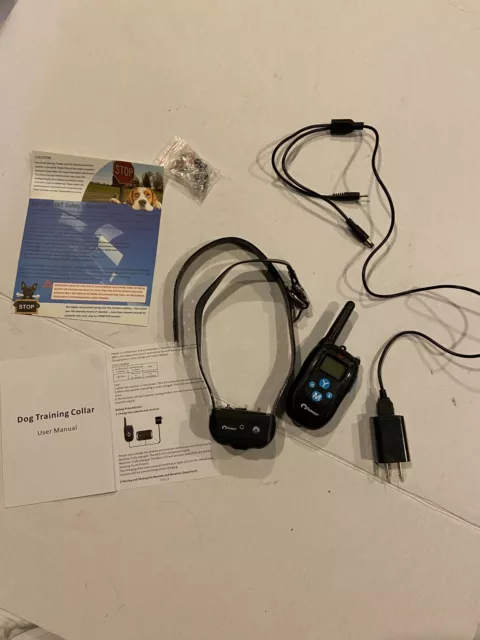 Dog Training Collar System, Remote, Charger, Leads. Instructions, Original box