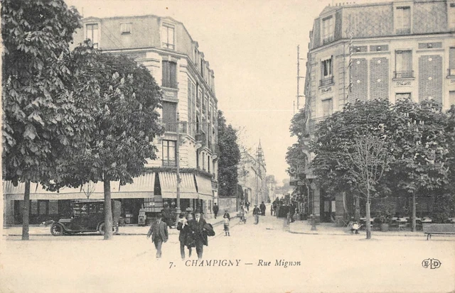 Cpa 94 Champigny Rue Mignon