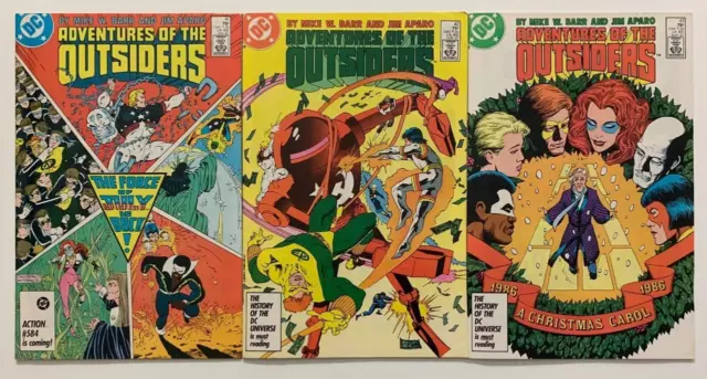 The Outsiders #41, 42 & 43. (DC 1987) 3 x FN+ to VF Copper Age issues