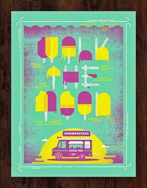 Walk the Moon w/ Saint Motel Sept 24th, 2015 Summerstage NYC Gig AP Poster Print