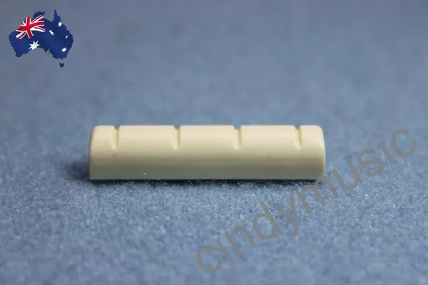 UKULEL Guitar Nut Slotted 4 String Bridge Nut Ivory ABS UKULELE Guitar NEW