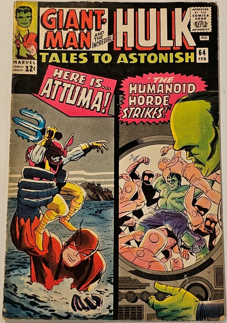 Tales To Astonish #64 Feb 1965 Giant-Man & The Hulk - Complete Solid NICE++!!