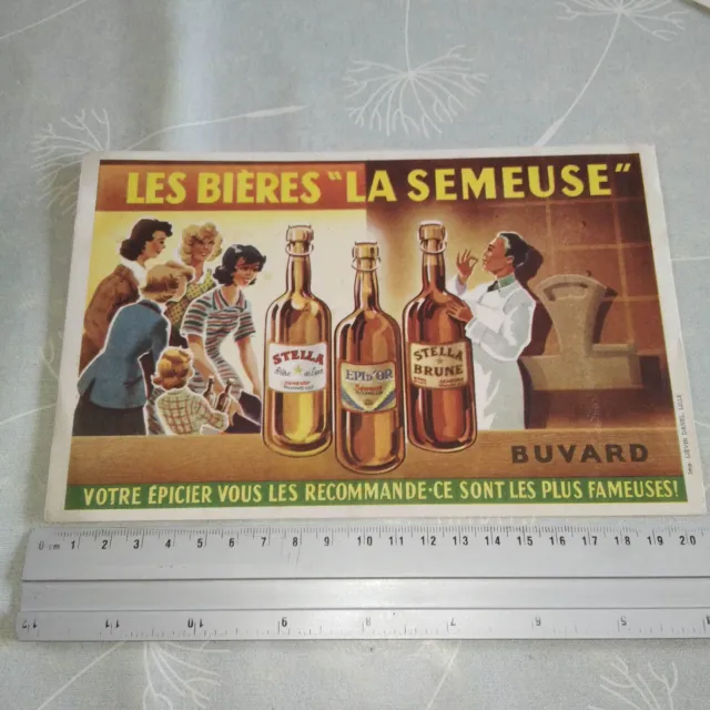 ancien BUVARD collection – brasserie / bière – LA SEMEUSE – Stella / Epi d’Or