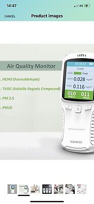 NUOVO rilevatore qualità aria/monitor multifunzione interno