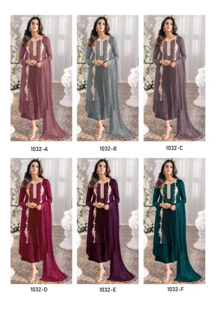 Da Festa di Marca Indiano Abito Abbigliamento Bollywood Pakistano Kameez Salwar