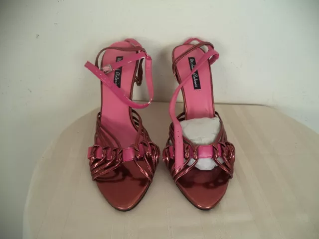 Women's Red Michael Antonio High Heel Open Toes Sandals. Size 8 1/2. Leather.