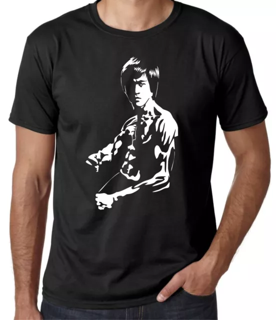 Mens Martial Arts Bruce Lee T-Shirt MMA Boxing Enter The Dragon Tao Jeet Kune Do