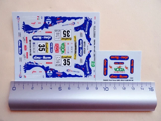 Decalcomanie Decals CASTROL RACING 1/43 1/32 1/24 Car Water Slide