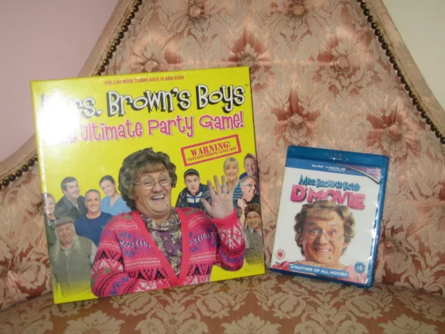 Mrs Brown's Boys The Ultimate Party Game New + Mrs Browns Boys D'Movie Blu Ray