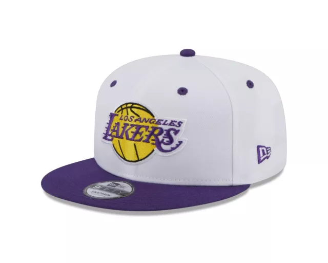 New Era 9Fifty Los Angeles Lakers Blanc Couronne Casquette Snapback Blanc 97271