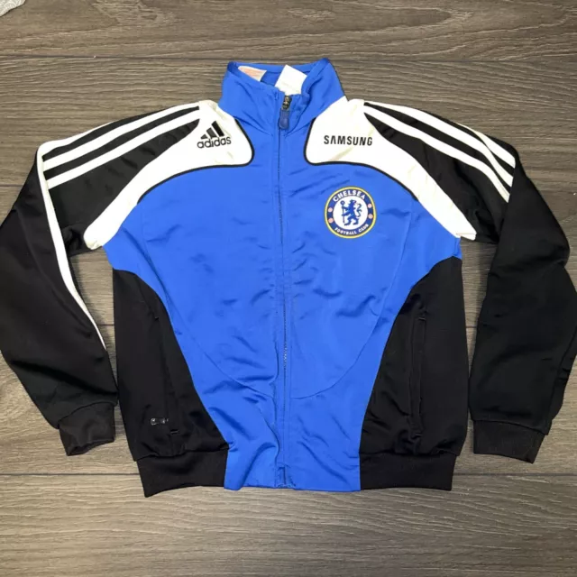 Chelsea football Track Top boys kids  size   7/8 years  Adidas