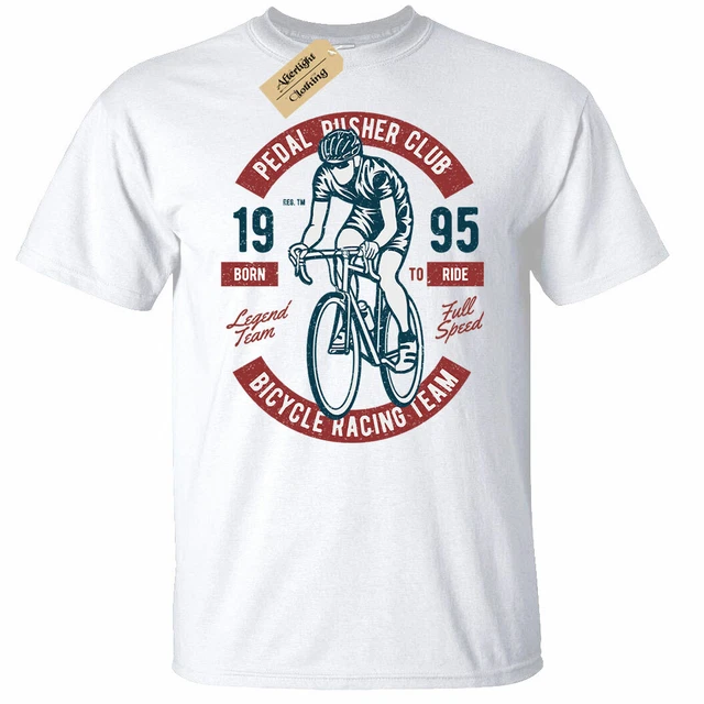 Bicicletta da Corsa Squadra T-Shirt Divertente Uomo Ciclismo Regalo Pedale Asta