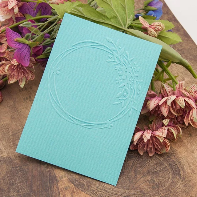 Garland Plastic Template Embossing Folder for DIY Scrapbooking Photos Album