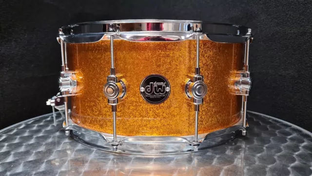 DW Performance Gold Sparkle Snare Drum 14x6,5" Zoll Maple USA / Rullante Drums