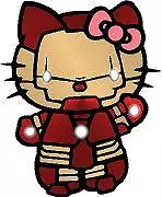 Hello Kitty Iron Man Car Window Wall Macbook Notebook Laptop Sticker Decal