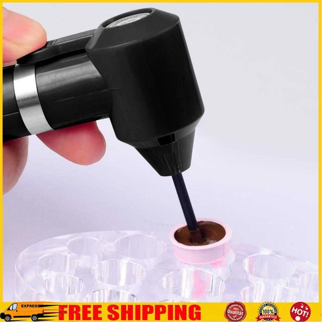 Dispositivo mezclador de tinta con varilla de mezcla pigmento eléctrico caña agitadora (Balck)