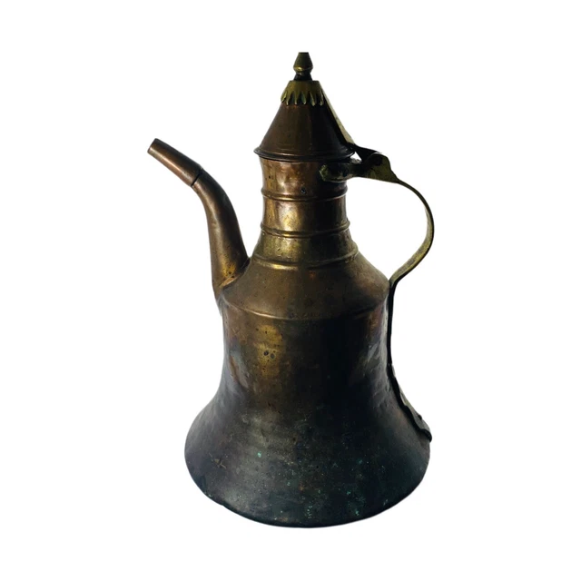 VINTAGE COPPER TURKISH Kettle Middle Eastern Arabic Dallah Hammered