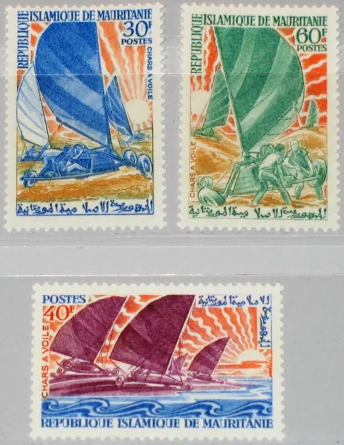 MAURITANIA MAURETANIEN 1968 347-49 251-53 Segeln Land Yacht Racing Sailing MNH