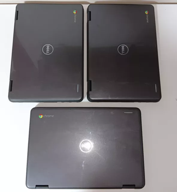 Lot de 3 PC portable DELL Chromebook 11 3189  - HS, pour pièces