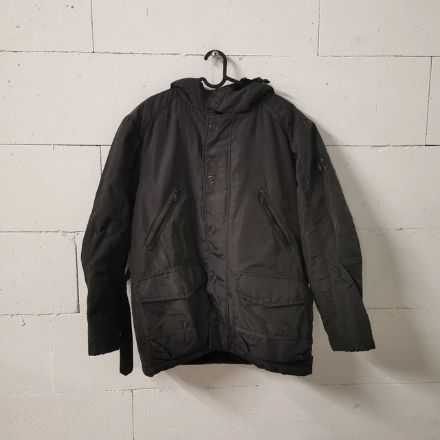 Strellson Winterjacke Jacke mit Innenfutter Schwarz Herren 50 - L