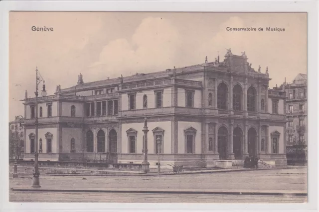 AK Geneve, Conservatoire de Musique, um 1910