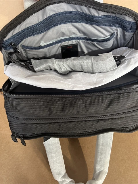 Tumi Alpha 2 Expandable Organizer Laptop Brief Black Ballistic Nylon 116409-1041 4