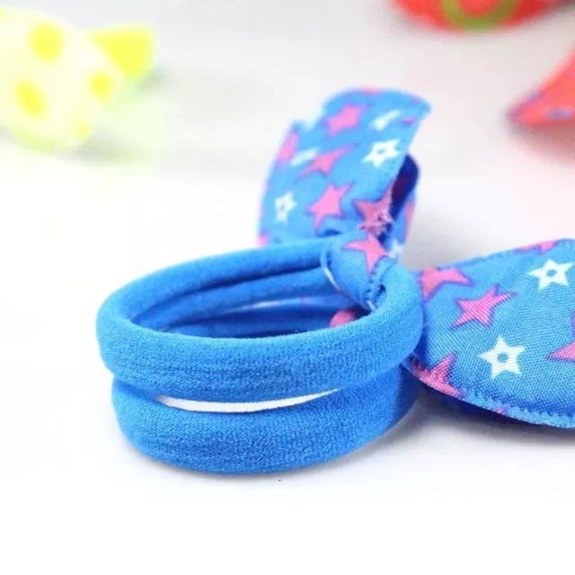 20 Piezas Niños Elástico Diadema Lindo Polka Lazo Conejo Diadema Orejas Anillo 2