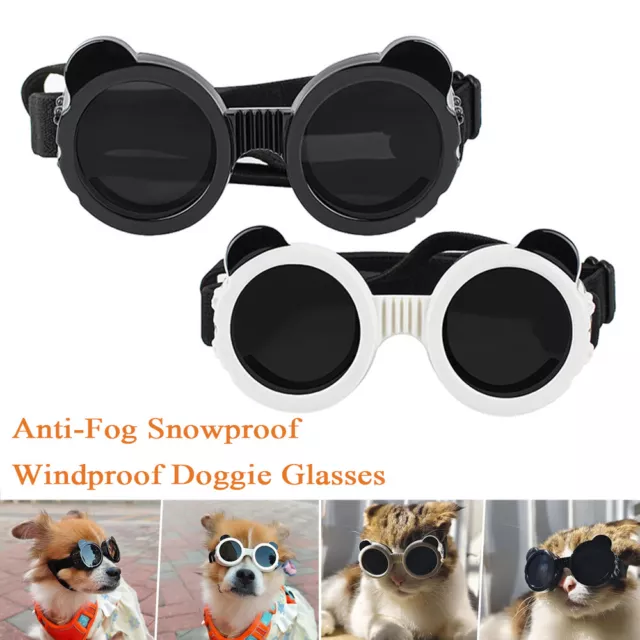 Lunettes Anti-Vent Pour Chien De Compagnie Lunettes De Soleil Uv Protection .