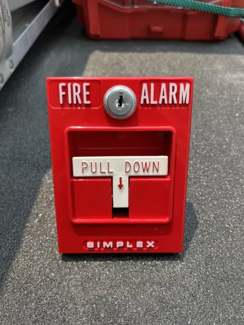 Simplex 2099 Manual Pull Station - No Key - Used