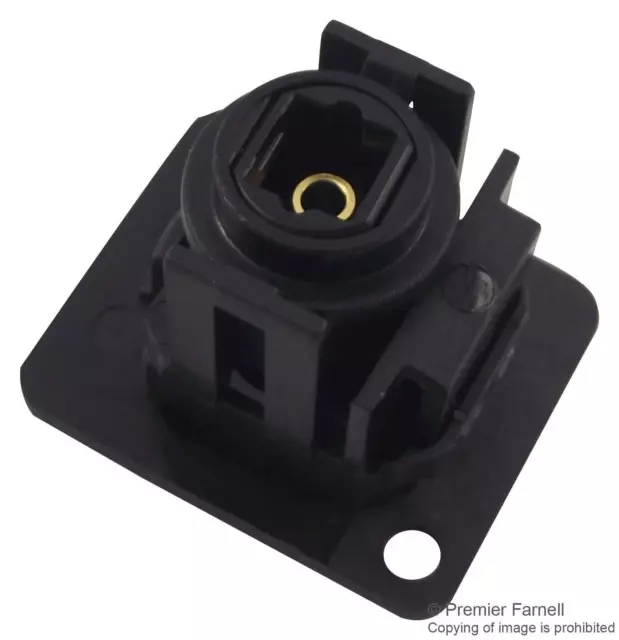 Cliff Electronic Components - CP30217 - Feedthru, Toslink, Black Plastic 3