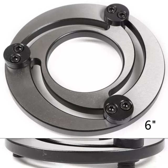 6" Jaw Boring Ring Soft Jaws Bore CNC Lathe Chuck Jaw Adjustable Steel Jaw Ring