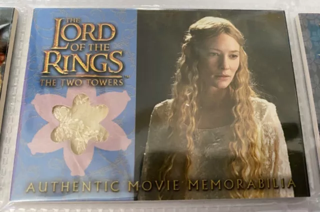 Topps The Lord of the Rings The Two Towers costume card Galadriel’s Silk Chiffon