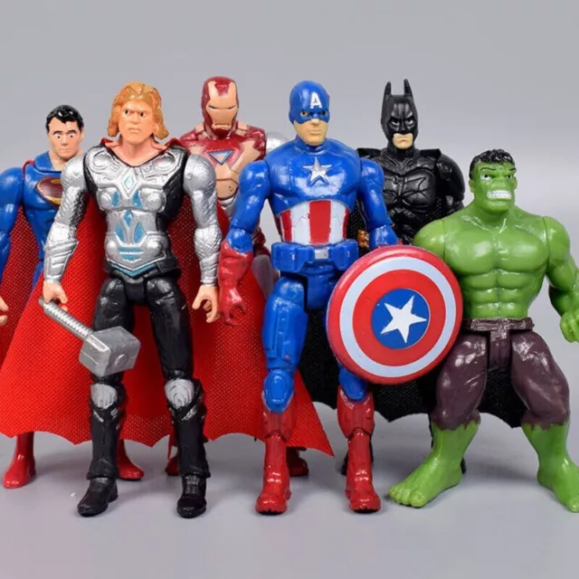 Marvel Avengers Super Hero Incredible Action Figure Toy Doll Collection 6pcs/set