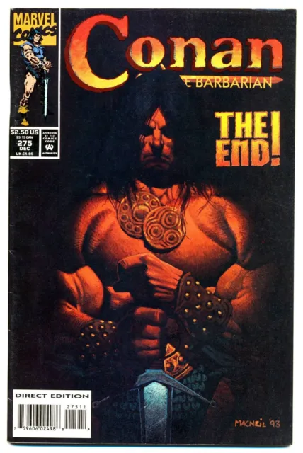 CONAN THE BARBARIAN #275 F, Final Issue, Low Print Run, Marvel Comics 1993