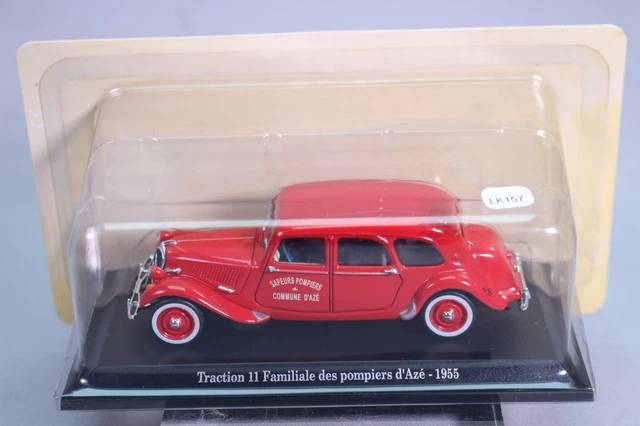 LK157 NOREV UH Atlas 1/43 Citroen Traction 11 Pompiers Azé Saga Tractions 1