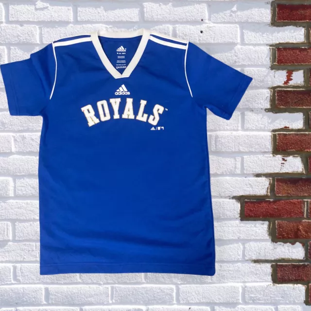 Adidas Kansas City Royals Baseball Blue 10/12 Yrs T-Shirt