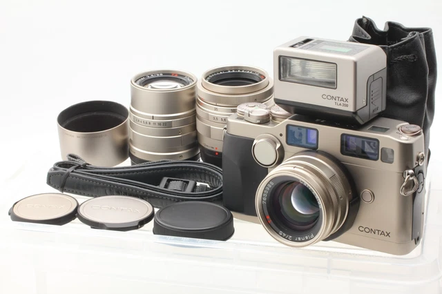 【Near MINT】Contax G2 D w/45/90/ 35-70mm+TLA200 in Moisture Proof Box from JAPAN