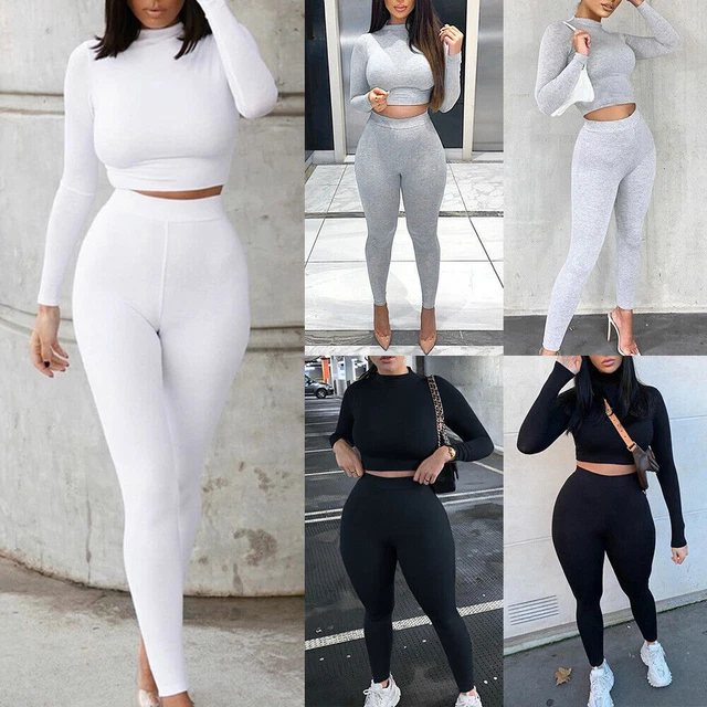2PCS Donna Tuta Set Top Corto Pantaloni Slim Riposo Yoga Palestra Sport Suit ★