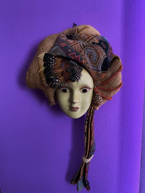 Sammlung Zweit Alte Porzellan Masken Wandmasken Deco Maske Deco Antiq Antike