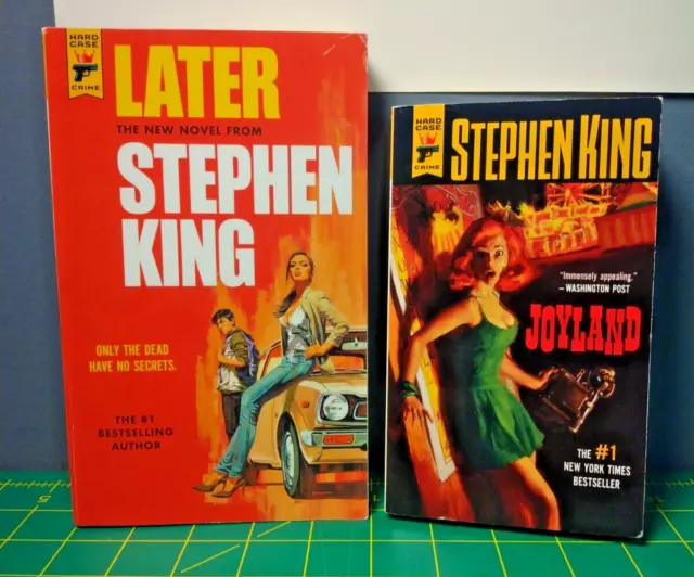 Lot of 2 Stephen King Hard Case Crime Paperbacks: Joyland & Later Like New