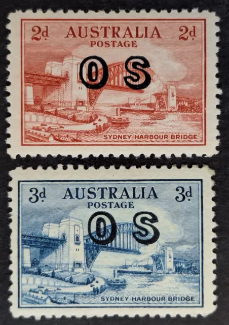1932 Australia set Sydney Harbour Bridge stamps OS O/P MUH