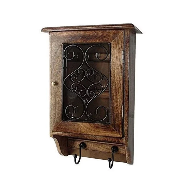 Antiguo llavero de madera/llavero/llavero/llavero colgante de pared/llave de madera